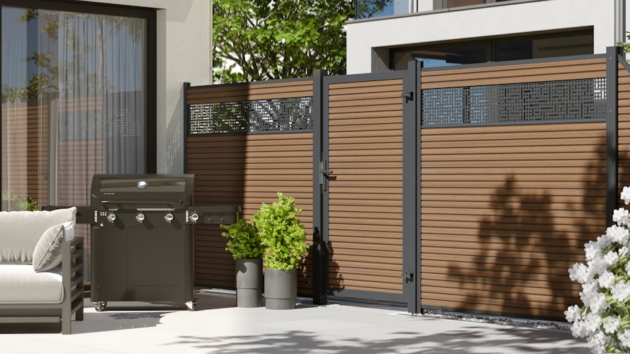 Sichtschutz System Neo WPC Platinum