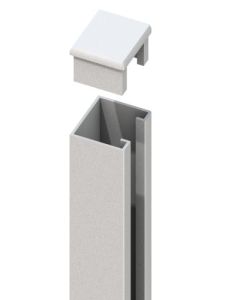 SYSTEM Kappe U-Montageprofil silber (Ersatzartikel)