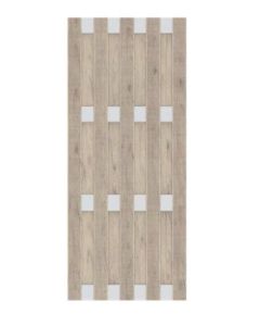 Sichtschutzzaun Jumbo WPC ALU Design sand 2017 