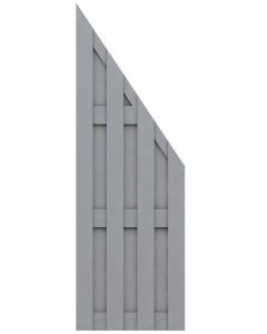 Sichtschutzzaun Jumbo WPC grau 2212 