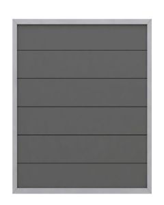 Sichtschutzzaun Design WPC ALU anthrazit (179 x 179 cm) 2220