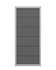 Sichtschutzzaun Design WPC ALU anthrazit (90 x 180 cm) 2221