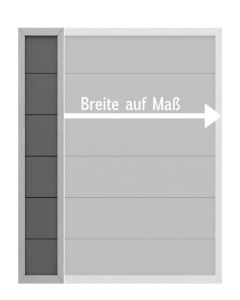 Sichtschutzzaun Design WPC ALU anthrazit (H 180 cm, auf Maßbreite) Sondermaß 2290 