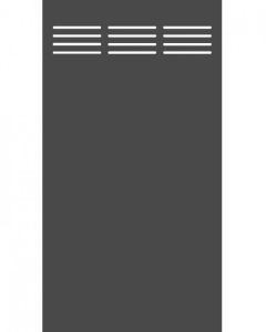 Sichtschutzzaun System Board schiefer Slot Design 120 x 180 cm 2730