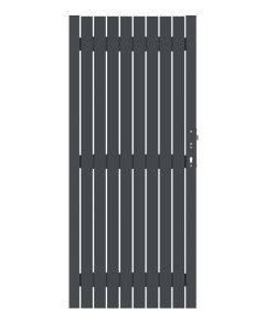 Sichtschutzzaun Squadra Alu Tor DIN Rechts anthrazit 98 x 180 cm 2553