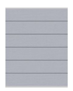 Sichtschutzzaun System WPC XL Zaunfeld-Set grau (179 x 183 cm) 2590