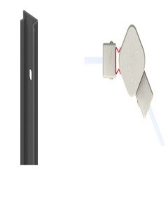 Pfosten Adapter 45° Anthrazit 192 cm 2873