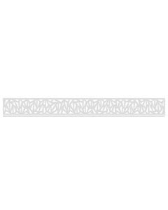 SYSTEM Dekorprofil Trigon Weiß flach 178 x15 cm 3292