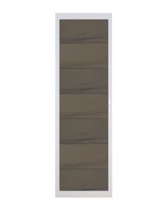 Osmo Multi-Fence Co-Extrusion Einzeltor Lightbrown, Rahmen anthrazit