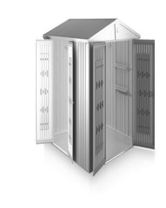 Zusatztüre Gerätehaus Europa komplett dunkelgrün
