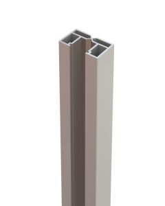 Osmo Wandanschlusspfosten Aluminium, Grau 100 cm