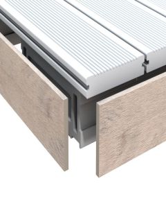 DreamDeck WPC BiColor Abschlussleiste Sand (10 x 80 x 2000) 2198