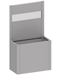 Biohort Sichtschutz silber-metallic mit Lichtpaneel für Belvedere 100