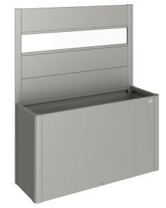 Biohort Sichtschutz quarzgrau-metallic mit Lichtpaneel für Belvedere 150