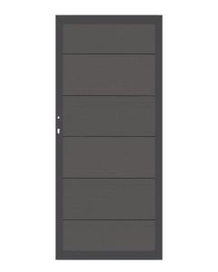 Traumgarten System WPC XL Einzeltor Anthrazit mit Standardrahmen 98 x 180 cm 