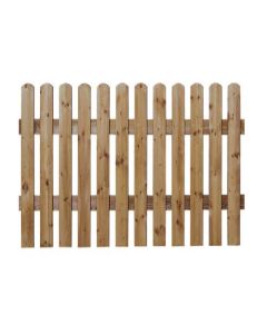 Scheerer Vorgartenzaun Friesen gerade KD+ braun 200 x 60 cm 