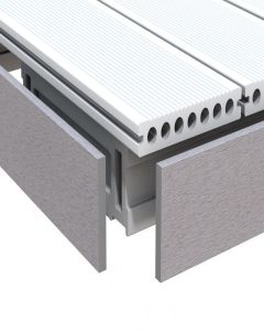 DreamDeck WPC Abschlussleiste grau 10 x 80 x 2000 mm 2485