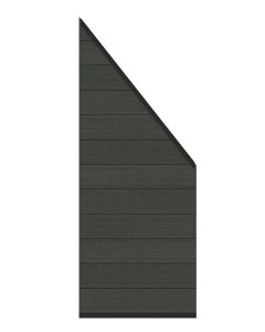Sichtschutz SYSTEM WPC PLATINUM Zaun-Anschluss-Set anthrazit 3701