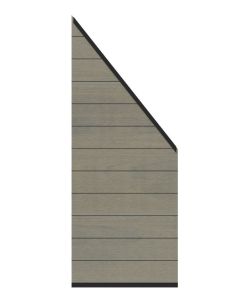 Sichtschutz SYSTEM WPC PLATINUM Zaun-Anschluss-Set taupe-grau 3671