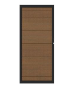 SYSTEM WPC PLATINUM teak-braun Tor 98 x 180 cm