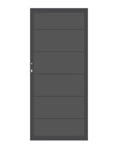 Traumgarten Einzeltor System Alu XL Anthrazit DIN links / rechts