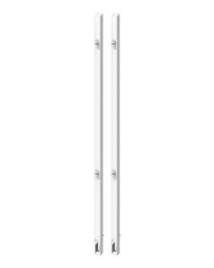 Torpfosten-Set z. Einbetonieren für Doppeltor Höhe 180 cm Weiß