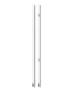 Torpfosten-Set z. Einbetonieren für Einzeltor Höhe 180 cm Weiß