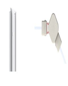 Pfosten Adapter 45° Weiß 105 cm 2874