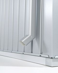 Regenfallrohr-Set Gerätehaus Europa silber-metallic