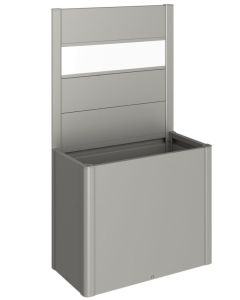 Biohort Sichtschutz quarzgrau-metallic mit Lichtpaneel für Belvedere 100
