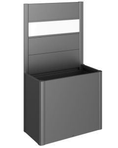Biohort Sichtschutz dunkelgrau-metallic mit Lichtpaneel für Belvedere 100