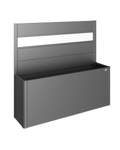 Biohort Sichtschutz dunkelgrau-metallic mit Lichtpaneel für Belvedere 200