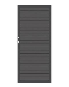 Traumgarten System WPC Einzeltor anthrazit mit Standardrahmen 98 x 180 cm