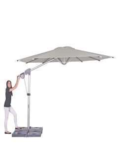 Doppler Sunmatic 400 cm Stoff Ultra; Hellgrau