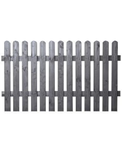 Scheerer Vorgartenzaun Nordik gerade Fichte grau 250 x 100 cm 