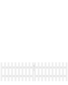 Vorgartenzaun Longlife Cara Doppeltor gerade 310 x 70 cm 1114