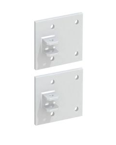 Montageplatte für Tor an Mauer weiß
