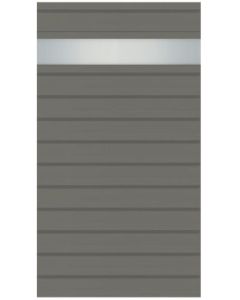 Osmo Alu-Fence Grundelement Creativ Aluminium, Grau