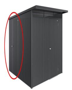 Biohort Zusatztüre für AvantGarde ECO dunkelgrau-metallic 