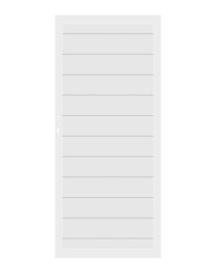 Traumgarten Einzeltor System Alu Plus Weiß DIN links / rechts 