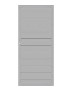 Traumgarten Einzeltor System Alu Plus Silber DIN links / rechts 