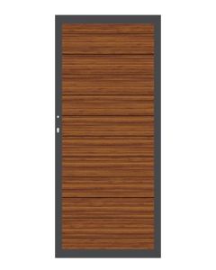 Traumgarten Einzeltor System Alu Plus Bambus DIN links / rechts 