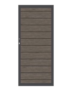 Traumgarten Einzeltor System Alu Plus Vintage Oak DIN links / rechts 