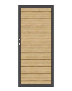 Traumgarten Einzeltor System Alu Plus Lärche DIN links / rechts 