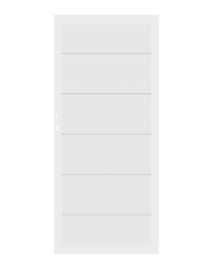 Traumgarten Einzeltor System Alu XL Weiß DIN links / rechts