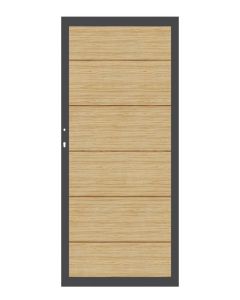 Traumgarten Einzeltor System Alu XL Lärche DIN links / rechts 