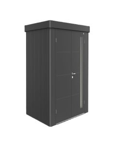 Biohort Neo 1 B dunkelgrau-metallic; Doppeltüre; 2,36 x 1,80 m 85060