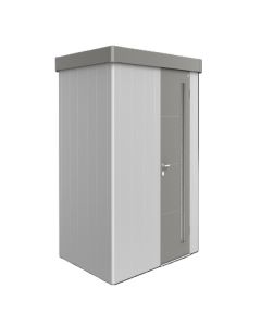 Biohort Neo 1 B* silber-metallic, Standardtüre und Dach quarzgrau-metallic 2,36 x 1,80 m 81033