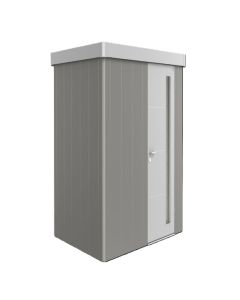 Biohort Neo 1 B* quarzgrau-metallic; Standardtüre und Dach silber-metallic; 2,36 x 1,80 m 87030