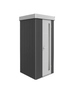 Biohort Neo 1 A* dunkelgrau-metallic; Standardtüre und Dach silber-metallic; 1,80 x 1,80 m 85004